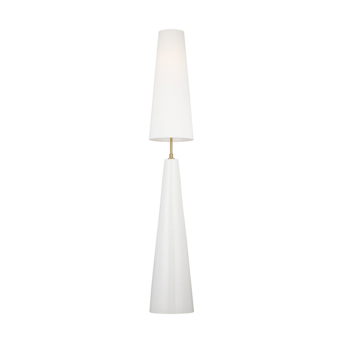 One Light Floor Lamp from the LORNE collection in Arctic White finish