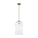 Generation Lighting - LP1001TWB - One Light Pendant - HAZEL - Time Worn Brass