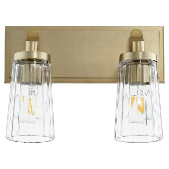 Quorum - 5201-2-80 - Two Light Vanity - Aged Brass