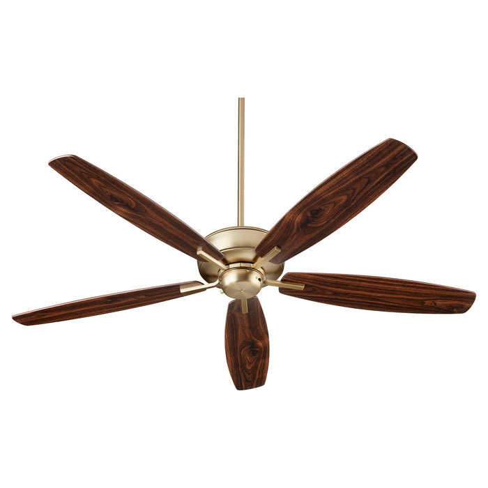 Quorum - 7060-80 - 60``Ceiling Fan - Breeze 60`` - Aged Brass