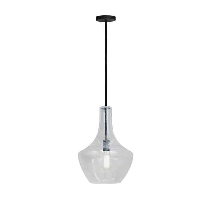 Justice Designs - FSN-4170-SEED-MBLK - One Light Pendant - Fusion™ - Matte Black