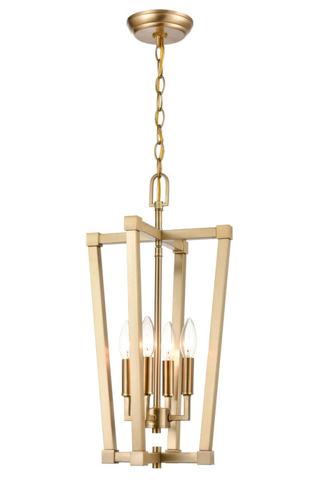 Millennium - 9124-MG - Four Light Pendant - None - Modern Gold