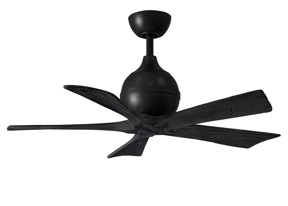 Matthews Fan Company - IR5-BK-BK-42 - 42``Ceiling Fan - Irene - Matte Black