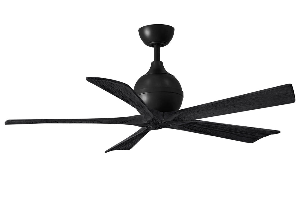 Matthews Fan Company - IR5-BK-BK-52 - 52``Ceiling Fan - Irene - Matte Black