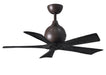 Matthews Fan Company - IR5-TB-BK-42 - 42``Ceiling Fan - Irene - Textured Bronze