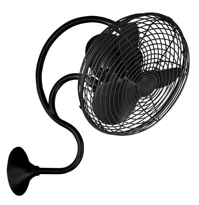 Matthews Fan Company - ME-BK - Wall Fan - Melody - Matte Black