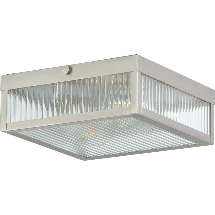 Progress Lighting - P350152-135 - Two Light Flush Mount - Dwyer - Stainless Steel