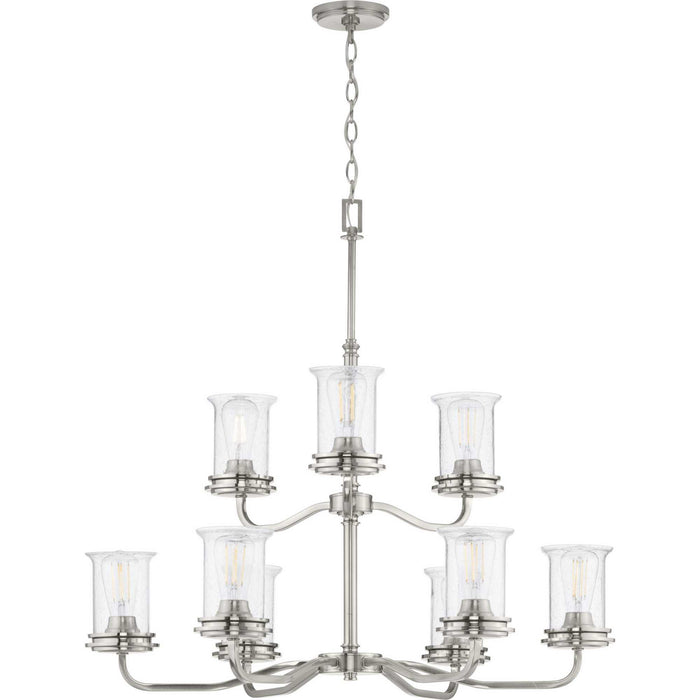 Progress Lighting - P400208-009 - Nine Light Chandelier - Winslett - Brushed Nickel