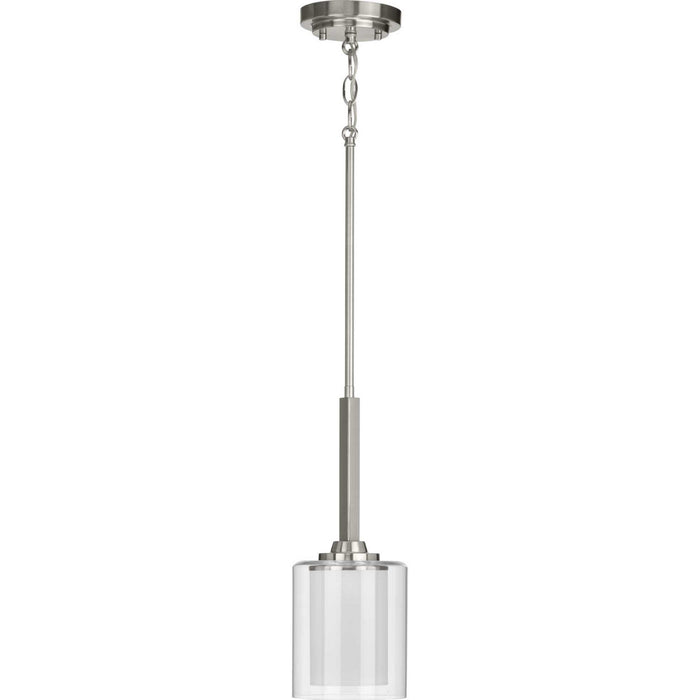 Progress Lighting - P500103-009 - One Light Mini Pendant - Kene - Brushed Nickel