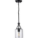 Progress Lighting - P500208-031 - One Light Mini Pendant - Lassiter - Black