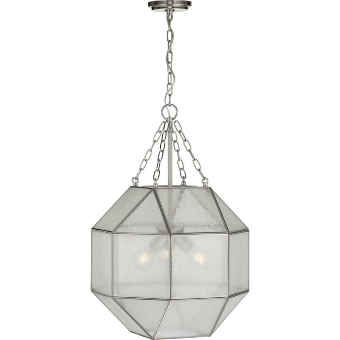 Progress Lighting - P500222-009 - Three Light Pendant - Mauldin - Brushed Nickel