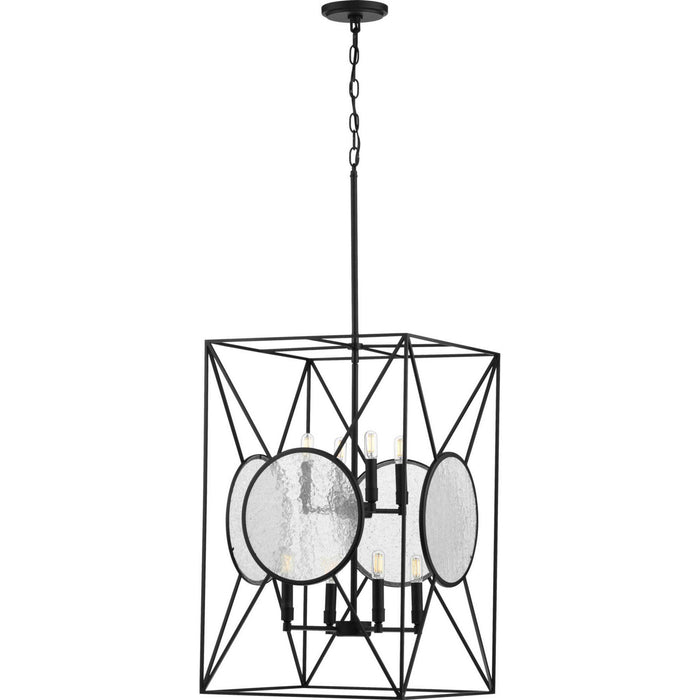 Progress Lighting - P500232-031 - Eight Light Foyer Pendant - Cumberland - Black