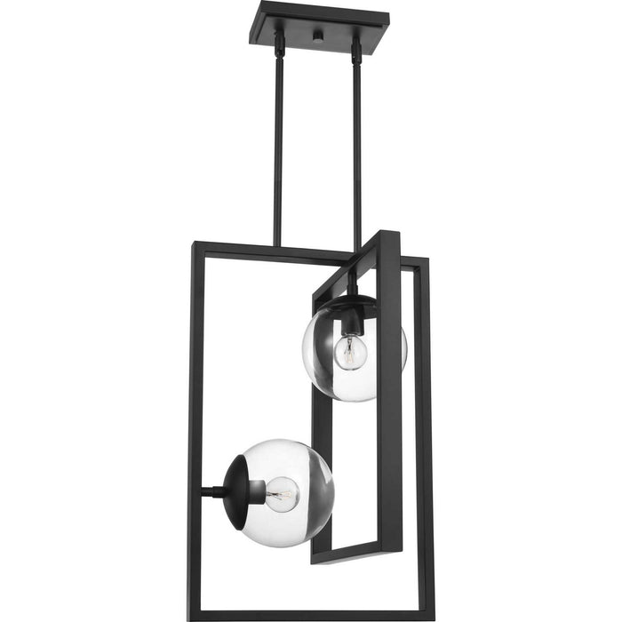 Progress Lighting - P500284-031 - Two Light Pendant - Atwell - Black