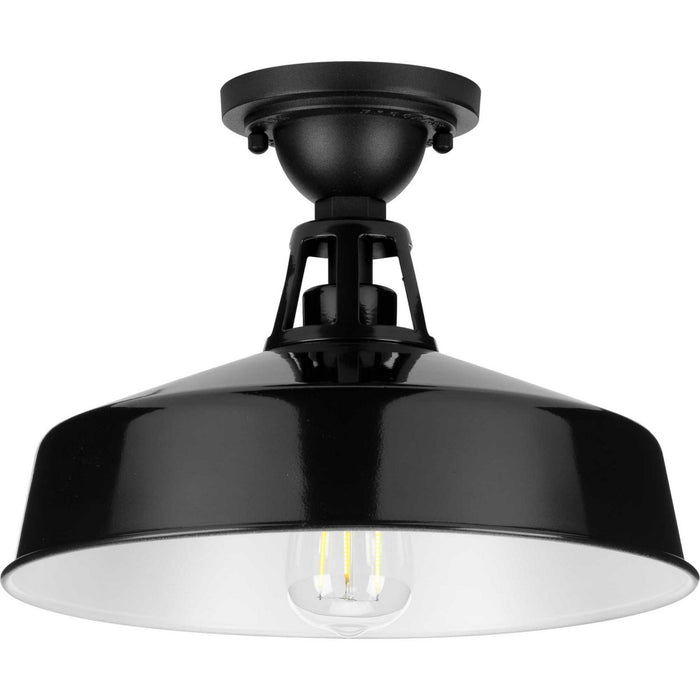 Progress Lighting - P550070-031 - One Light Semi Flush Mount - Cedar Springs - Black