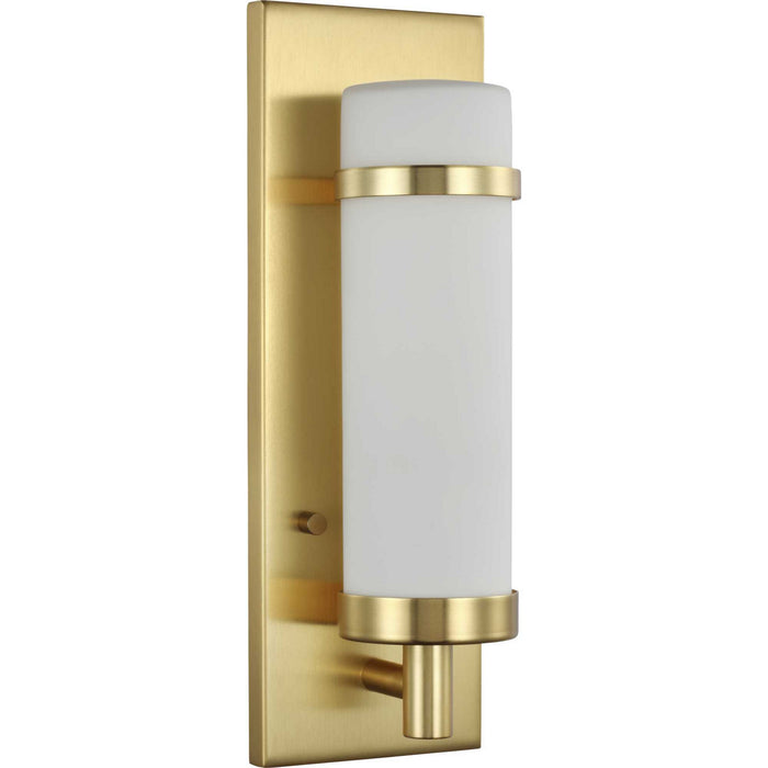 Progress Lighting - P710087-012 - One Light Wall Sconce - Hartwick - Satin Brass