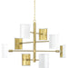 Progress Lighting - P400192-160 - Eight Light Chandelier - Point Dume - Brushed Brass