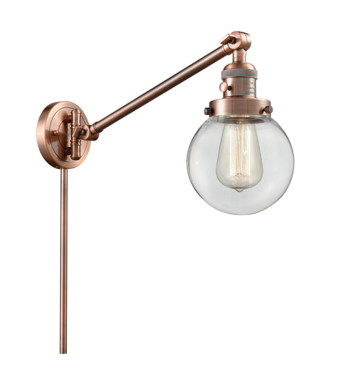 Innovations - 237-AC-G202-6 - One Light Swing Arm Lamp - Franklin Restoration - Antique Copper