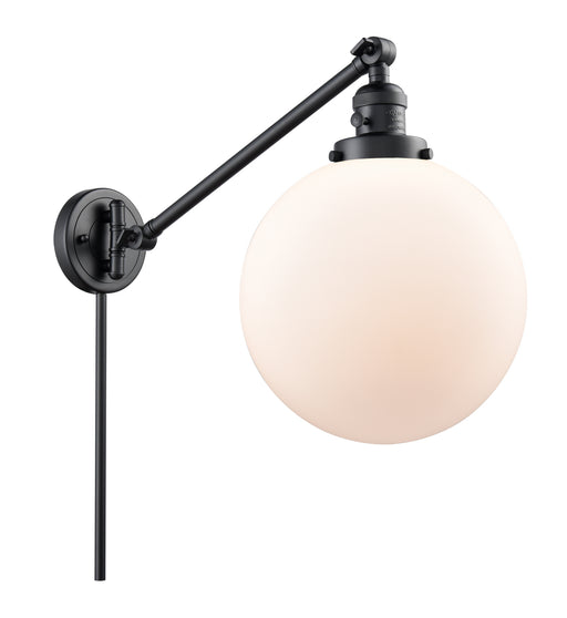Innovations - 237-BK-G201-10 - One Light Swing Arm Lamp - Franklin Restoration - Matte Black