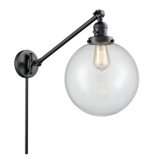 Innovations - 237-BK-G202-10 - One Light Swing Arm Lamp - Franklin Restoration - Matte Black