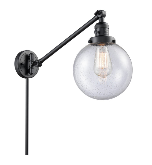 Innovations - 237-BK-G204-8 - One Light Swing Arm Lamp - Franklin Restoration - Matte Black