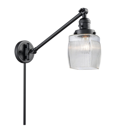 Innovations - 237-BK-G302 - One Light Swing Arm Lamp - Franklin Restoration - Matte Black
