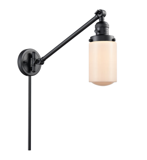 Innovations - 237-BK-G311 - One Light Swing Arm Lamp - Franklin Restoration - Matte Black