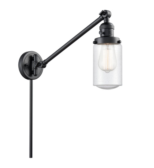 Innovations - 237-BK-G314 - One Light Swing Arm Lamp - Franklin Restoration - Matte Black