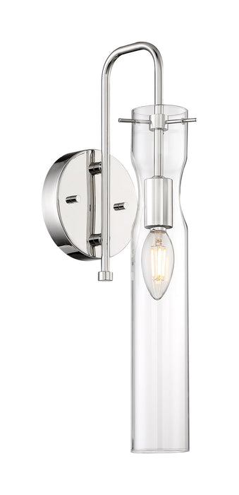 One Light Wall Sconce from the Spyglass collection in Polished Nickel finish