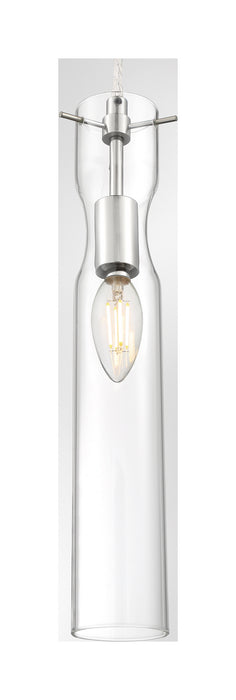 One Light Mini Pendant from the Spyglass collection in Polished Nickel finish