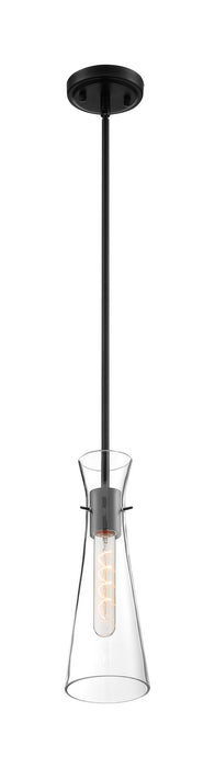 One Light Mini Pendant from the Bahari collection in Black finish