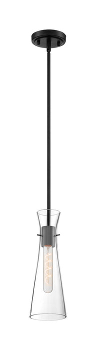 One Light Mini Pendant from the Bahari collection in Black finish