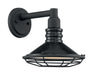 Nuvo Lighting - 60-7031 - One Light Outdoor Wall Mount - Blue Harbor - Gloss Black / Silver