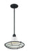 Nuvo Lighting - 60-7054 - One Light Pendant - Blue Harbor - Gloss White / Black Accents