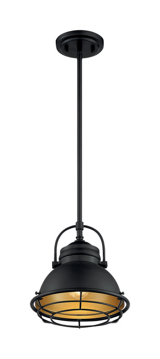 Nuvo Lighting - 60-7073 - One Light Pendant - Upton - Dark Bronze / Gold