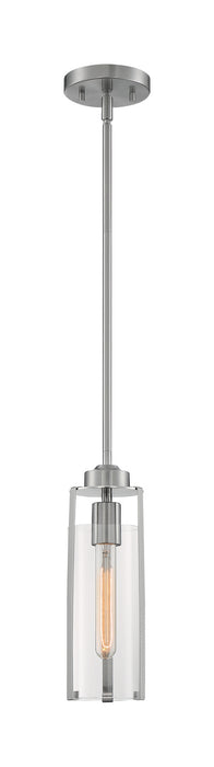 One Light Mini Pendant from the Marina collection in Brushed Nickel finish