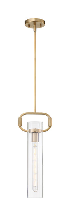 One Light Pendant from the Teresa collection in Burnished Brass finish