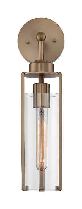 One Light Wall Sconce from the Marina collection in Burnished Brass finish