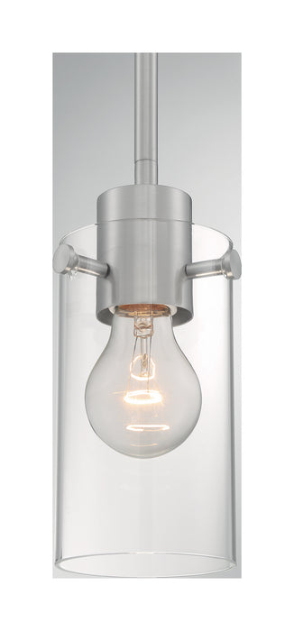 One Light Mini Pendant from the Sommerset collection in Brushed Nickel finish