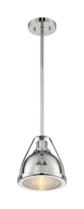 One Light Pendant from the Barbett collection in Polished Nickel finish