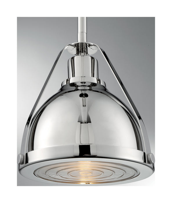 One Light Pendant from the Barbett collection in Polished Nickel finish