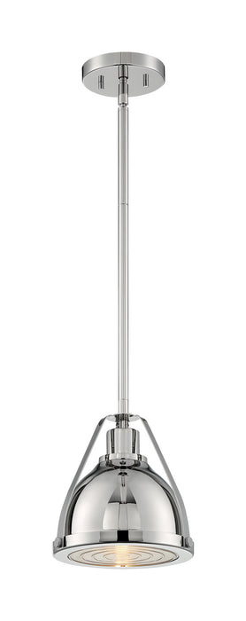 One Light Pendant from the Barbett collection in Polished Nickel finish