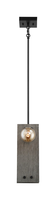 Two Light Mini Pendant from the Stella collection in Driftwood / Black Accents finish