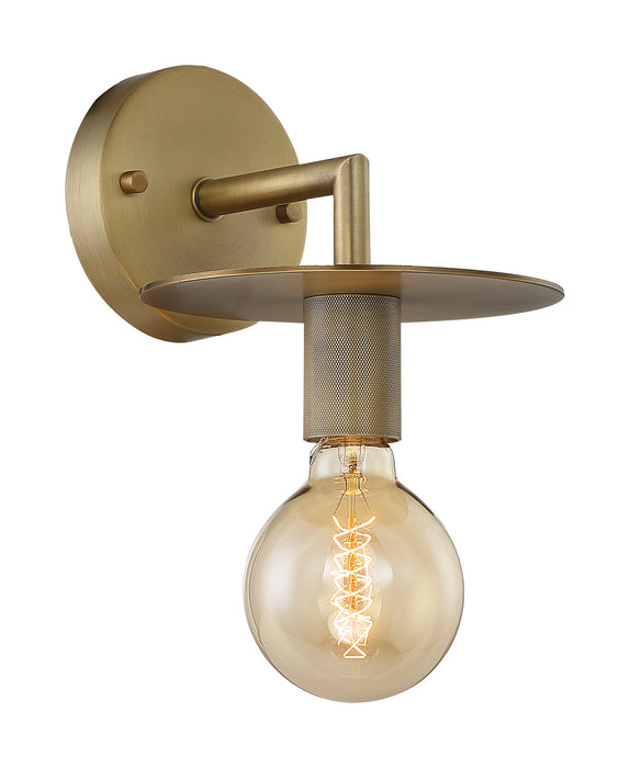 One Light Wall Sconce from the Bizet collection in Vintage Brass finish