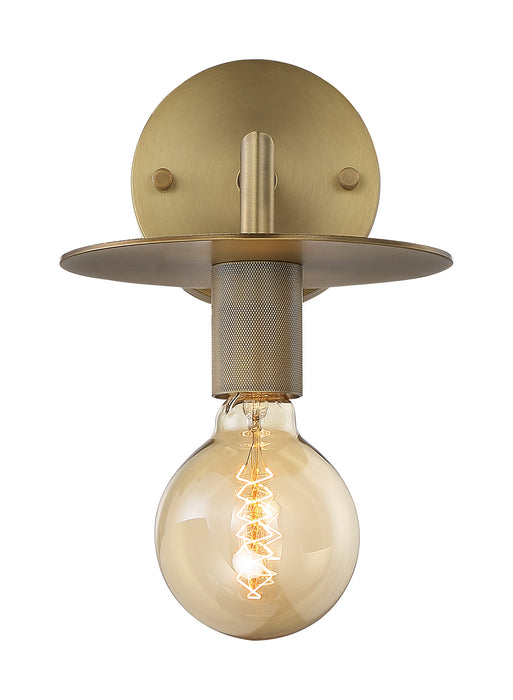 One Light Wall Sconce from the Bizet collection in Vintage Brass finish