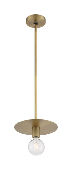 One Light Mini Pendant from the Bizet collection in Vintage Brass finish