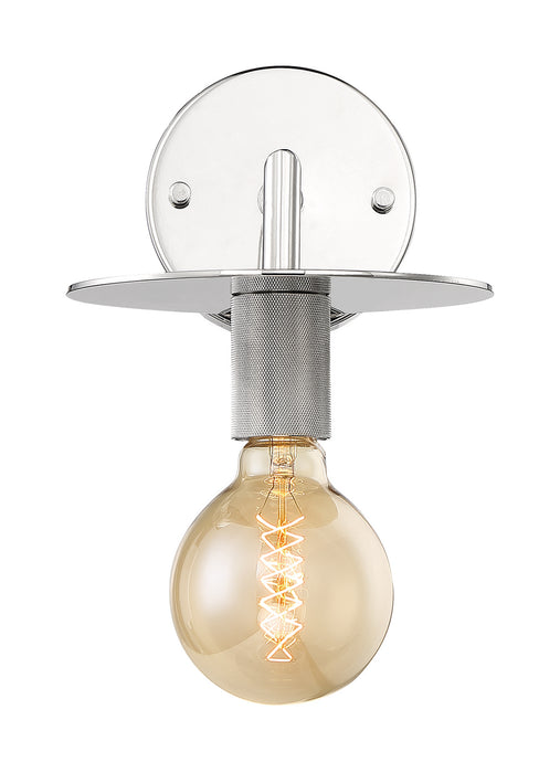 One Light Wall Sconce from the Bizet collection in Polished Nickel finish