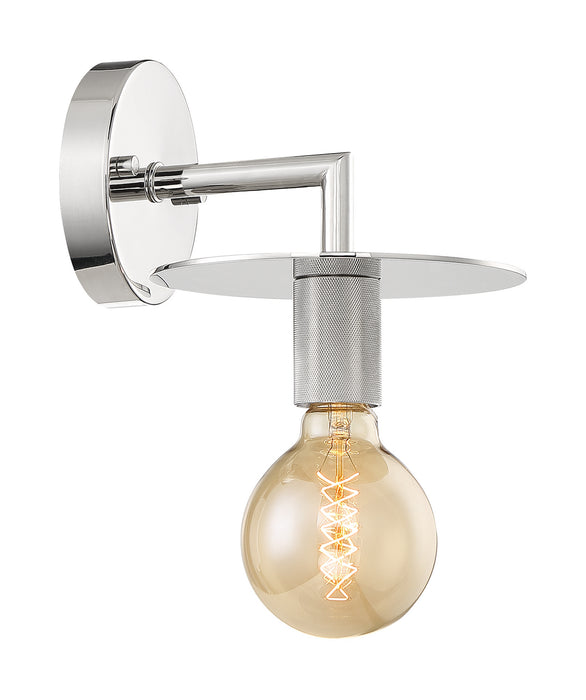 One Light Wall Sconce from the Bizet collection in Polished Nickel finish