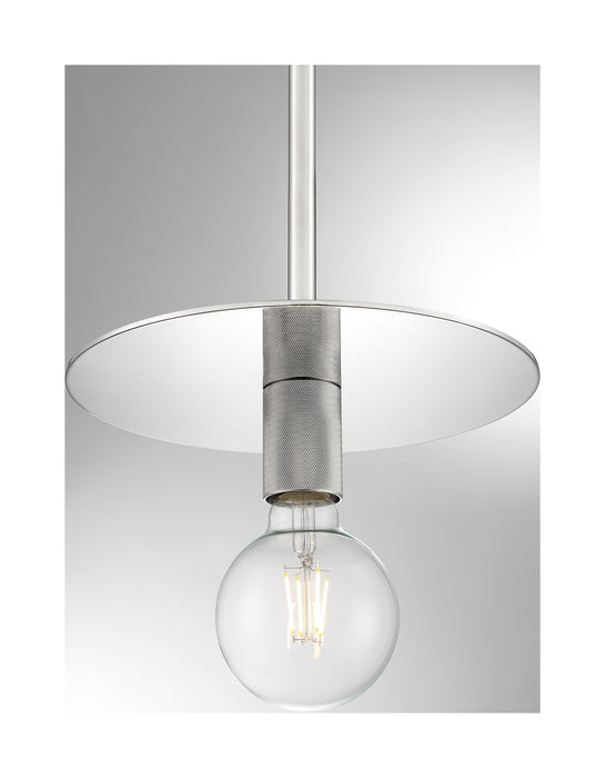 One Light Mini Pendant from the Bizet collection in Polished Nickel finish