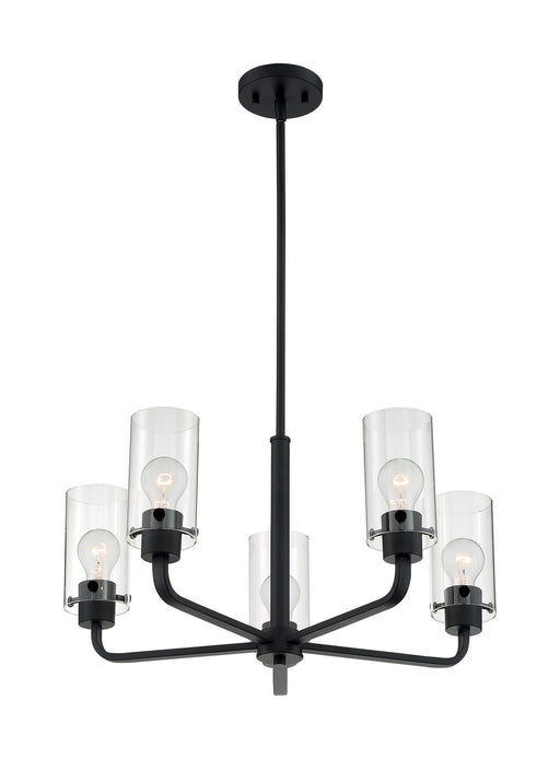 Nuvo Lighting - 60-7275 - Five Light Chandelier - Sommerset - Matte Black