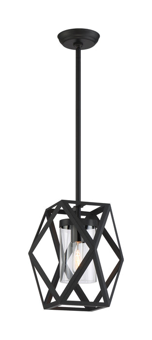 One Light Mini Pendant from the Zemi collection in Black finish